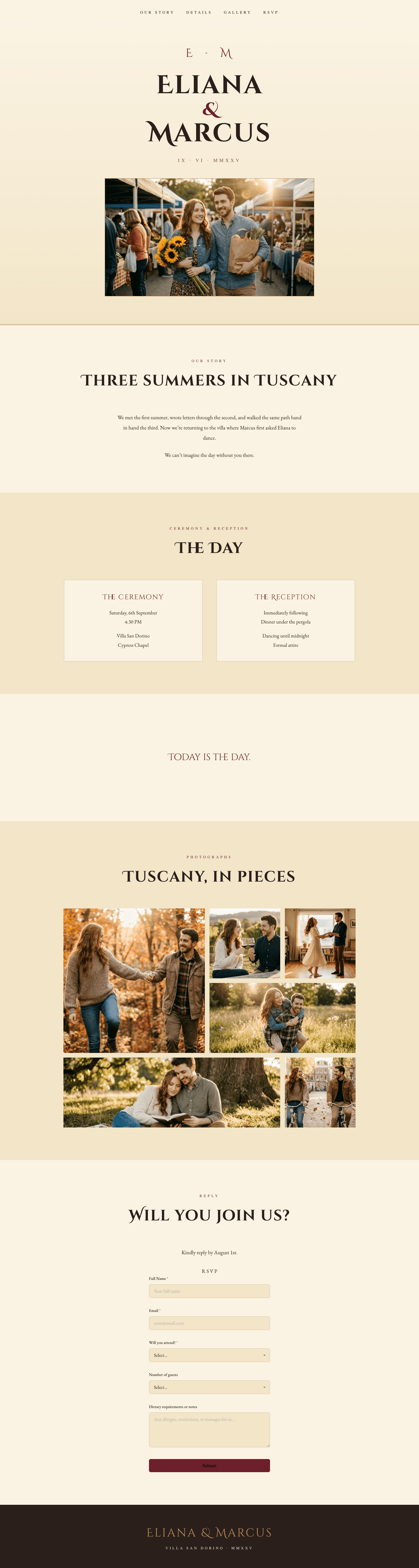 Eliana & Marcus template preview